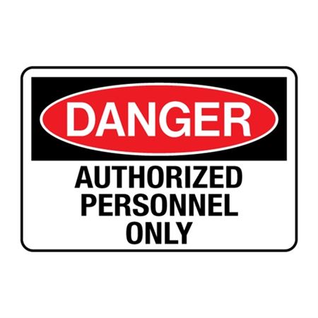 Danger Authorized Personnel Only Decal